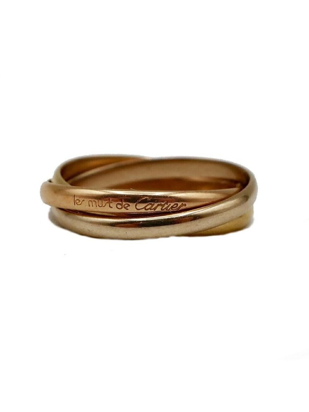 Cartier Trinity 18k Yellow Gold WG PG 750 Ring